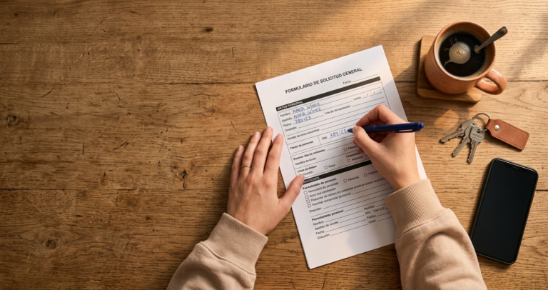 revisando documentos para renovar su DACA 2026 en USA